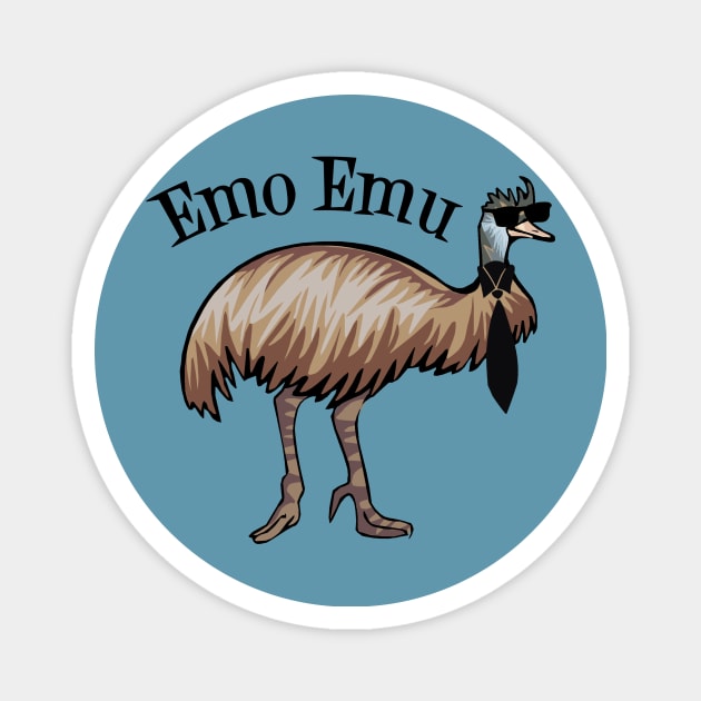 Emo Emu Magnet by epiclovedesigns